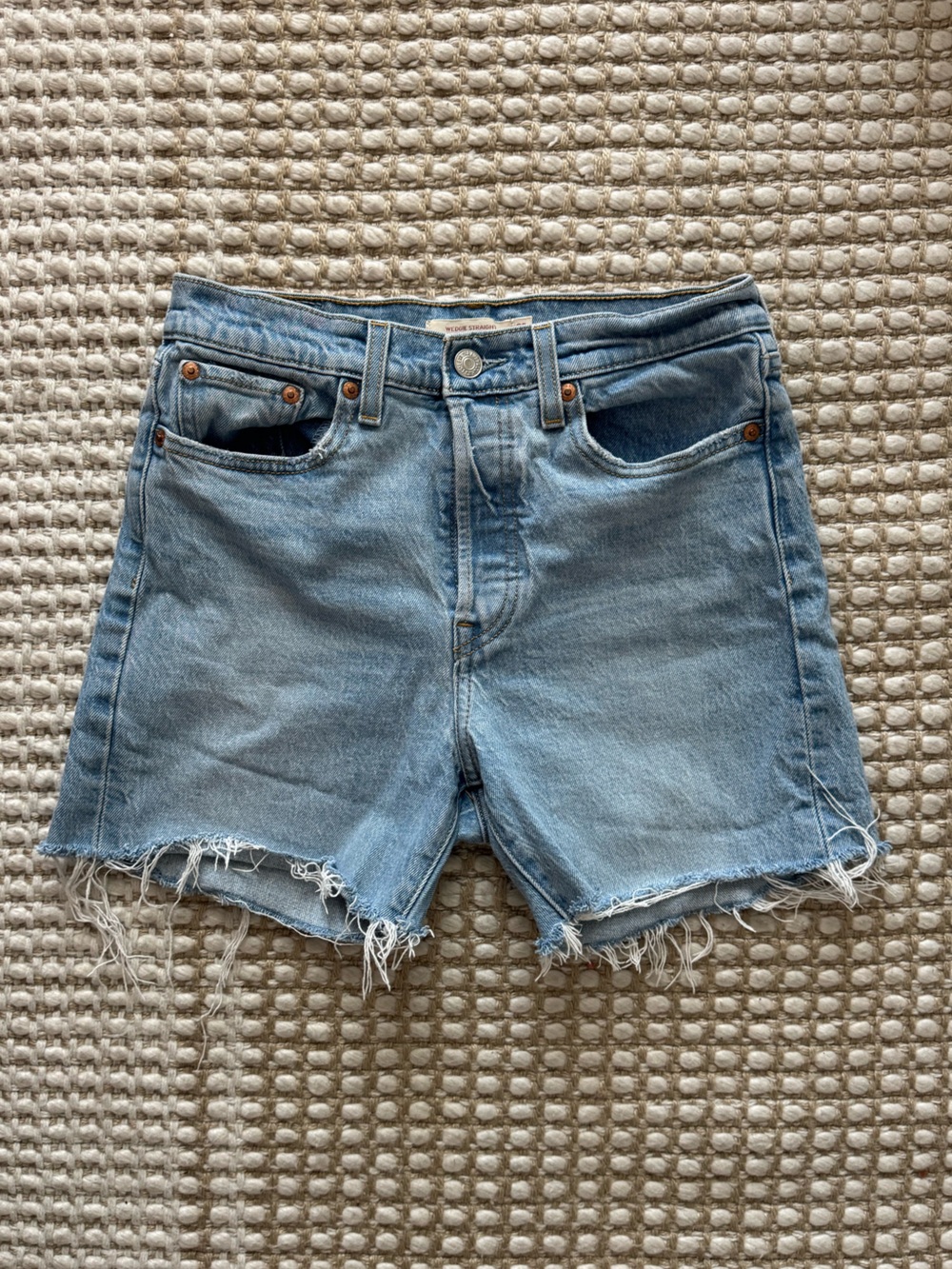 Levi's Light Blue Denim Cutoff Shorts